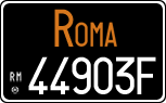 License plate of Italy, Cars (1927 year series)