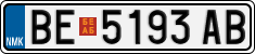 License plate of North Macedonia, Regular plates (2012)