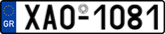 License plate of Greece, Cars