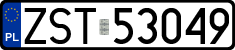 License plates of Poland, Regular car plates