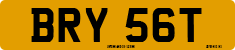License plate of the United Kingdom, 1963 year system