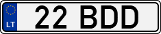 License plate of Lithuania, Mopeds