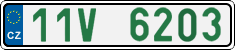 License plate of the Czech Republic, Oldtimers (2001)