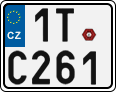 License plate of the Czech Republic, Motorcycles (2001)
