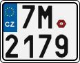 License plate of the Czech Republic, Motorcycles (2001)