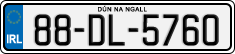 License plate of Ireland, Regular plates