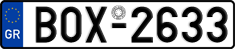 License plate of Greece, Cars