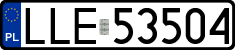 License plates of Poland, Regular car plates
