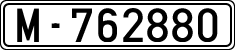 License plates of Spain, 1900 year series