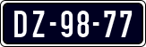 License plate of the Netherlands, Imported oldtimers (cars)