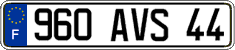 French license plate, FNI