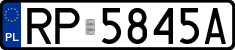 License plates of Poland, Regular car plates