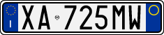 License plate of Italy, Cars (1994 year series)