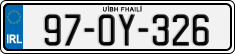 License plate of Ireland, Regular plates