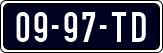 License plate of the Netherlands, Cars