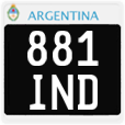 License plate of Argentina, Motorcycles (1995, 123 ABC)
