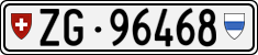 License plate of Switzerland, Cars