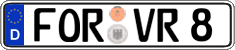 German license plate, Regular plates