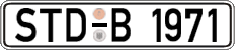 German license plate, Regular plates