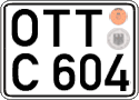 German license plate, Regular plates