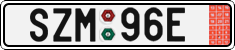 License plate of the Czech Republic, Export transit plates