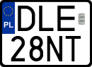 License plates of Poland, Special vehicles and motorcycles