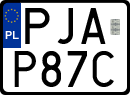 License plates of Poland, Special vehicles and motorcycles