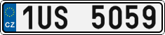 License plate of the Czech Republic, Cars (2001)
