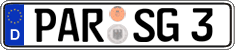 German license plate, Regular plates