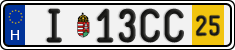 license plates of Hungary, Temporary (2022)