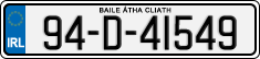 License plate of Ireland, Regular plates