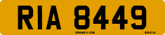 License plate of the United Kingdom, Northern Ireland (1966)