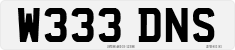 License plate of the United Kingdom, 1983 year system