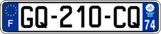 French license plate, SIV (ordinary)