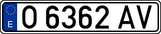 License plates of Spain, 1971 year series