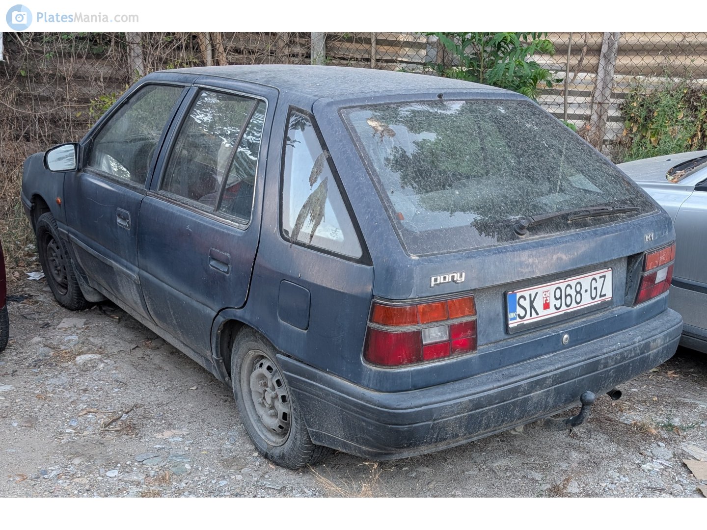 SK 968-GZ, Hyundai Pony 4th gen 5-door Hatch (X2; EU-market), 1989–1991