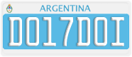 License plate of Argentina, Diplomatic