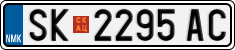 License plate of North Macedonia, Regular plates (2012)