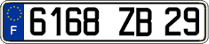 French license plate, FNI
