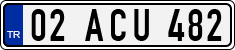 License plate of Turkey, Regular plates