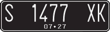 License plate of Indonesia, Regular plates