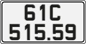 License plate of Vietnam, Cars