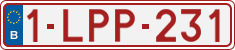 License plate of Belgium, Regular plates (2010)