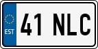License plate of Estonia, Regular car plates (US-size)