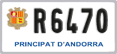 License plate of Andorra, Motorcycles (A 1234)