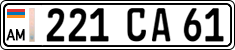 License plate of Armenia, Organizations