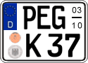 German license plate, Seasonal plates