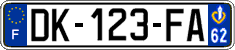 French license plate, SIV (ordinary)