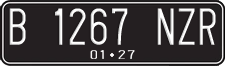 License plate of Indonesia, Regular plates