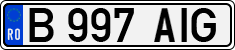 License plate of Romania, Regular plates